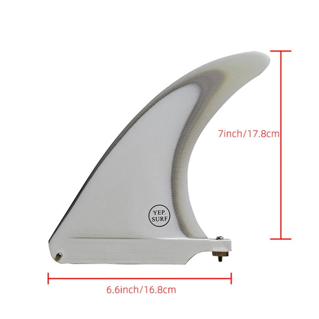 Yep.Surf Лонгборд плавники из стеклопластика 7-дюймовые YepSurf для серфинга одиночные