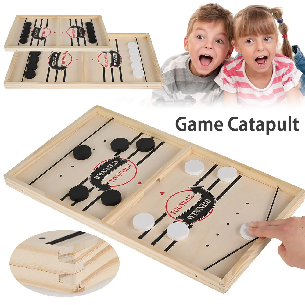 Fast Hockey Paced Sling Puck Table Board Games SlingPuck Foosball Winner Game Toys For Adult Child Family Party Board Game Toys