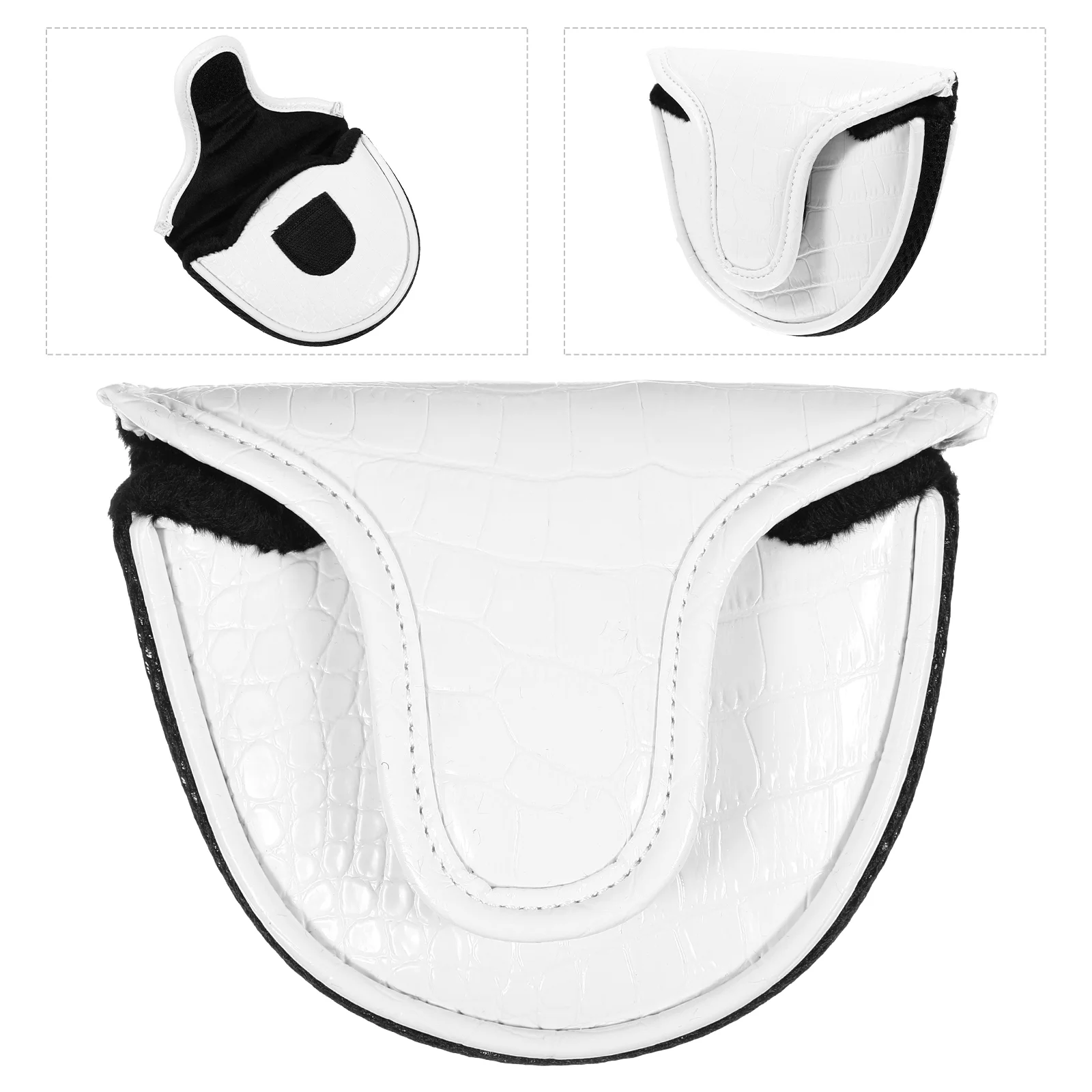 

Putter Sleeve Cover Clubpu Pusher Case Accessories Covers Circular Semi Equipment Beginner Aid Trainingputting Practice
