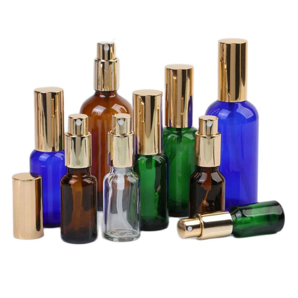 

5ml,10ml,15ml,20ml,30ml,50ml,100ml Empty Glass Spray Bottles with Black Fine Mist Sprayer Atomizer for essential oils perfume