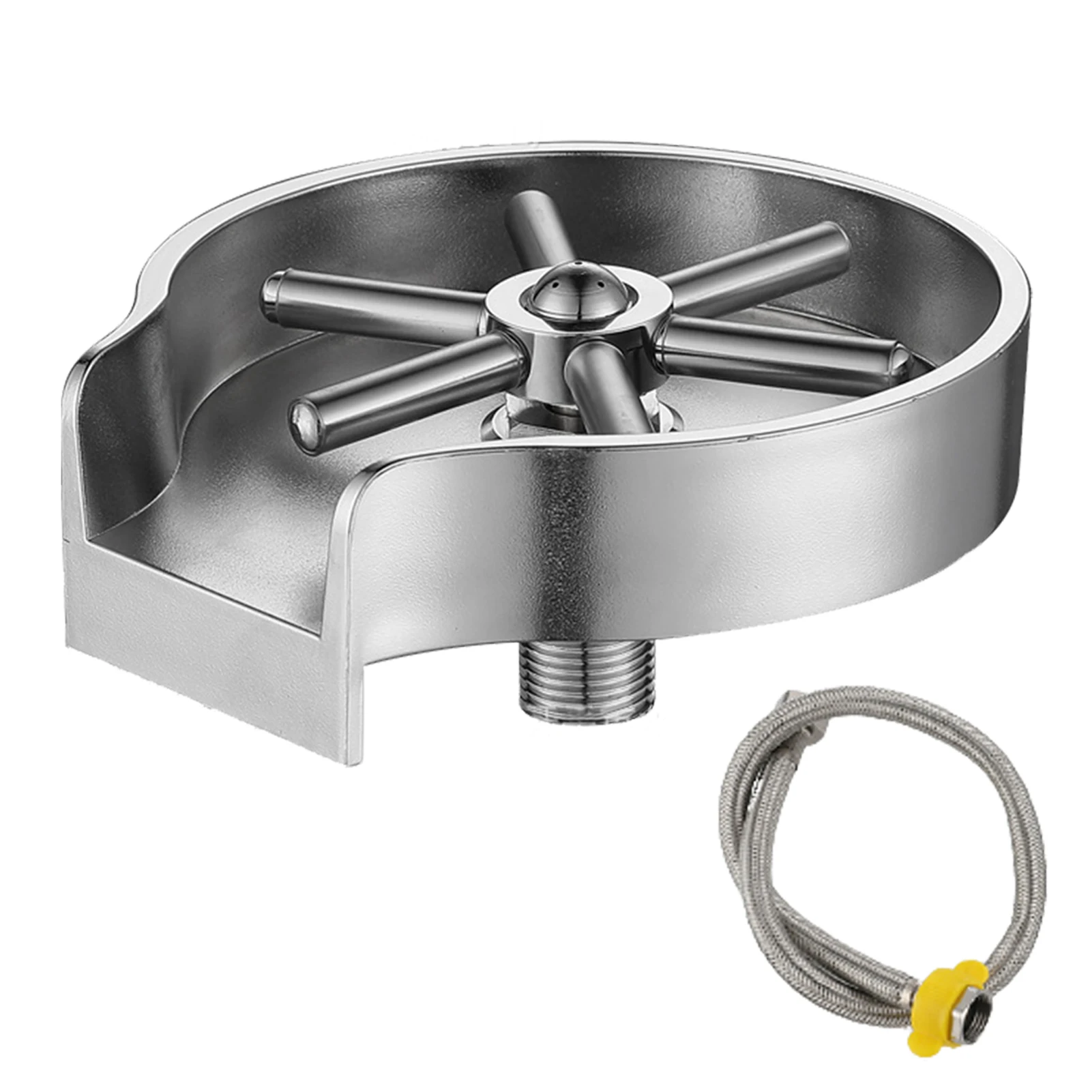 

Bar Cup Washer Easy Use Restaurant Bottle Tool Kitchen Sink Stainless Steel High Pressure Glass Rinser Pitcher Home Accessories