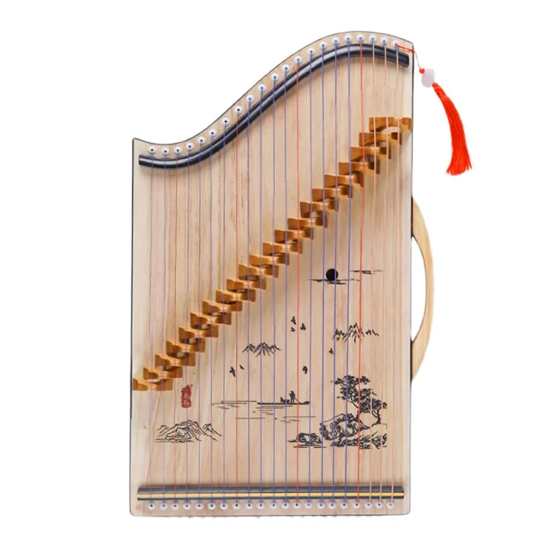 

Portable Mini Guzheng 21 Strings Professional Finger Trainer Traditional Chinese Zither Guqin Beginner Musical Instruments Gifts