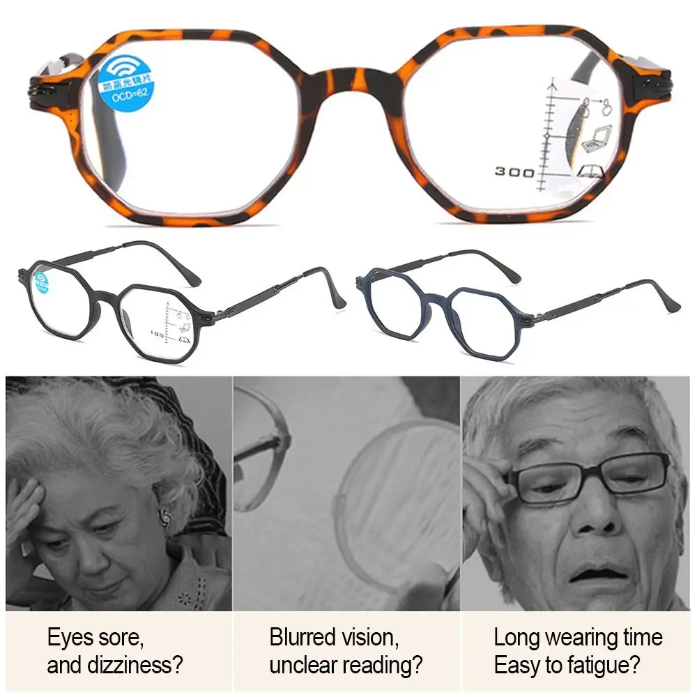 

Office Eye Protection Simple Frame Sports Reading Glasses Ultra Light Glasses Presbyopic Eyewear Anti-Blue Light