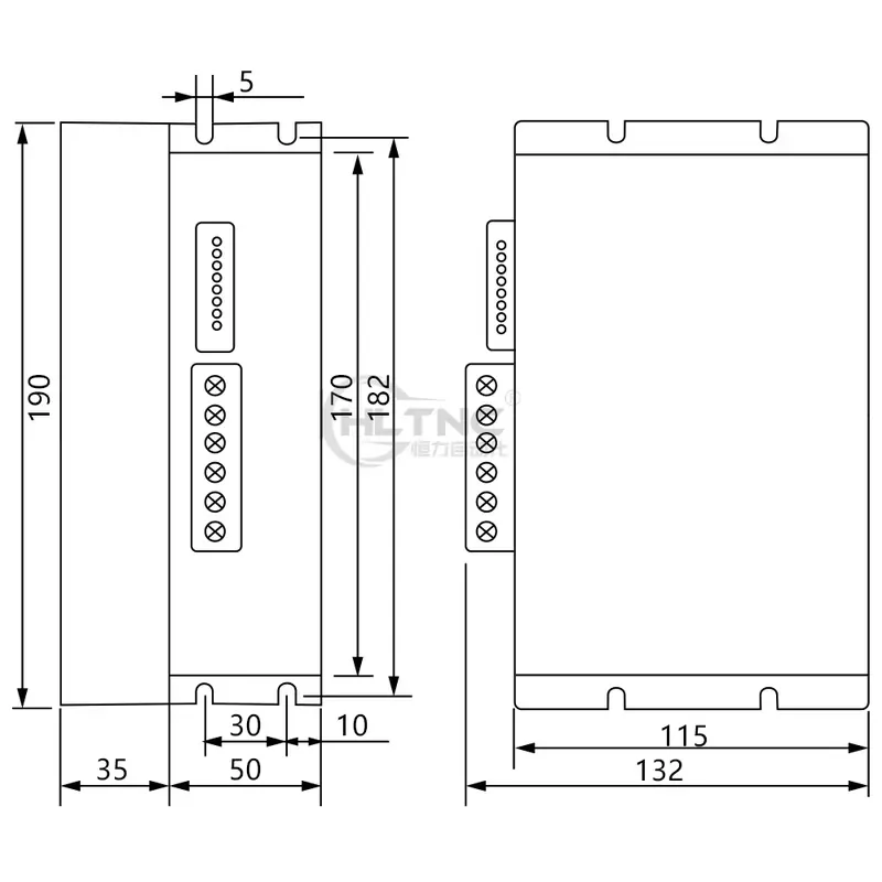 Фото Гибридный шаговый двигатель Nema 52 130BYG 50Нм 130BYG350A/B/C/D/E 3-фазный с драйвером DM3922 №4