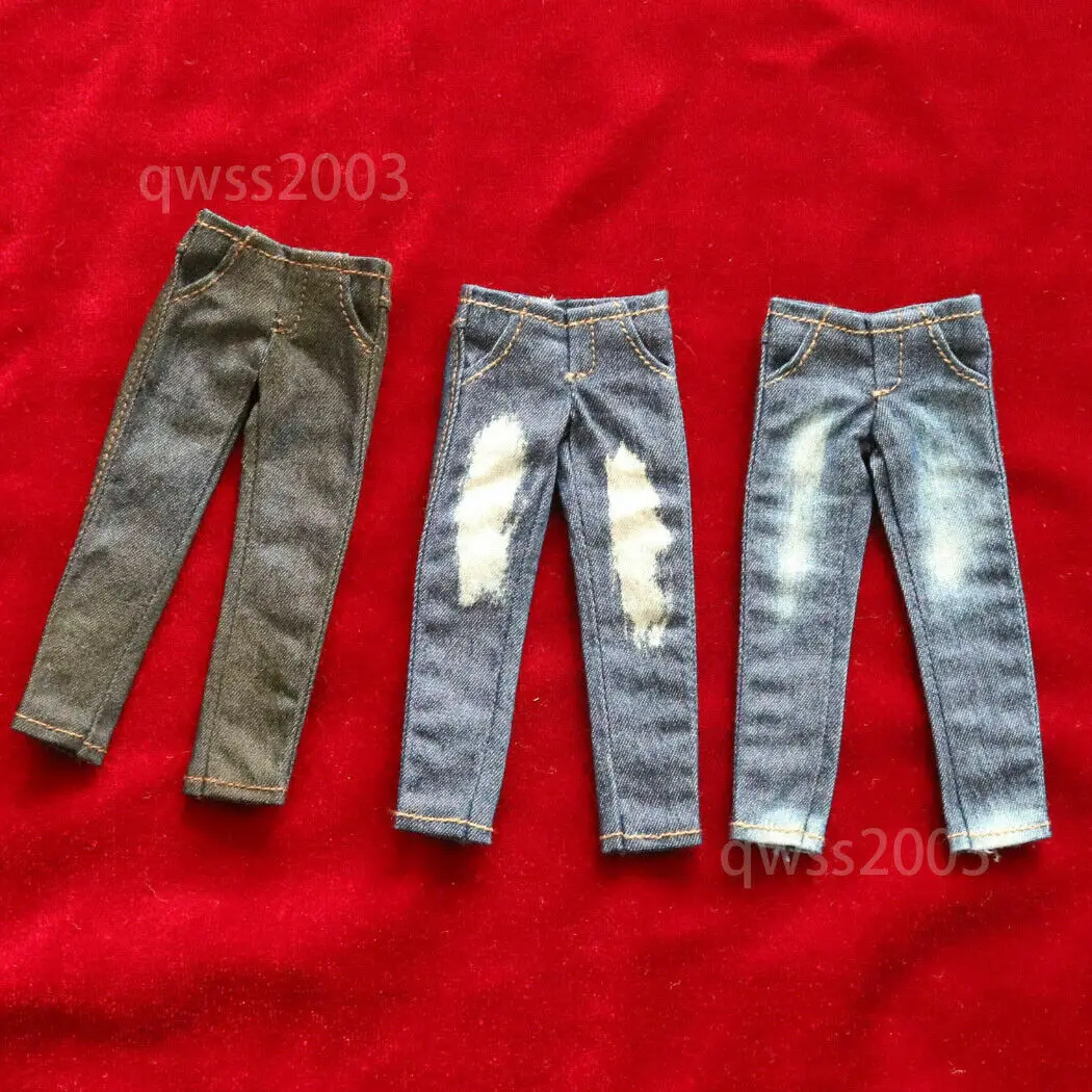 

1/12 Scale Jeans Trousers Pants Model for 6" SHF Mezco 3ATOYS Figure Doll