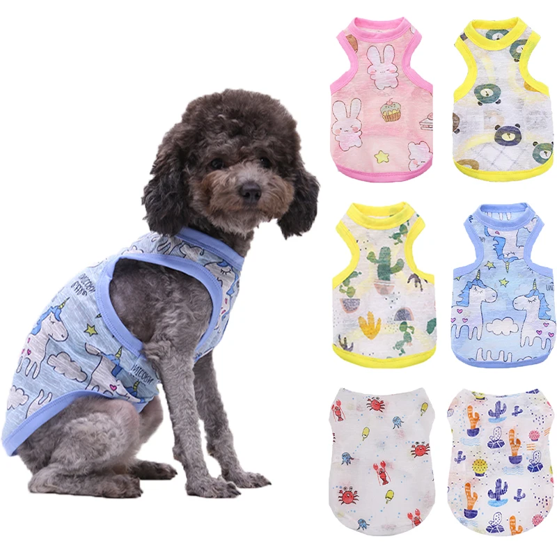 

Pet T-Shirt Ultrathin Cheap Dog Clothes for Small Dogs Puppy Cats Vest Chihuahua French Bulldog Yorkies Costumes Pet Supplies