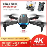 e99k3 rc drone 4k hd wide angle camera 1080p 4k wifi fpv drone dual camera quadcopter real time transmission helicopter toys