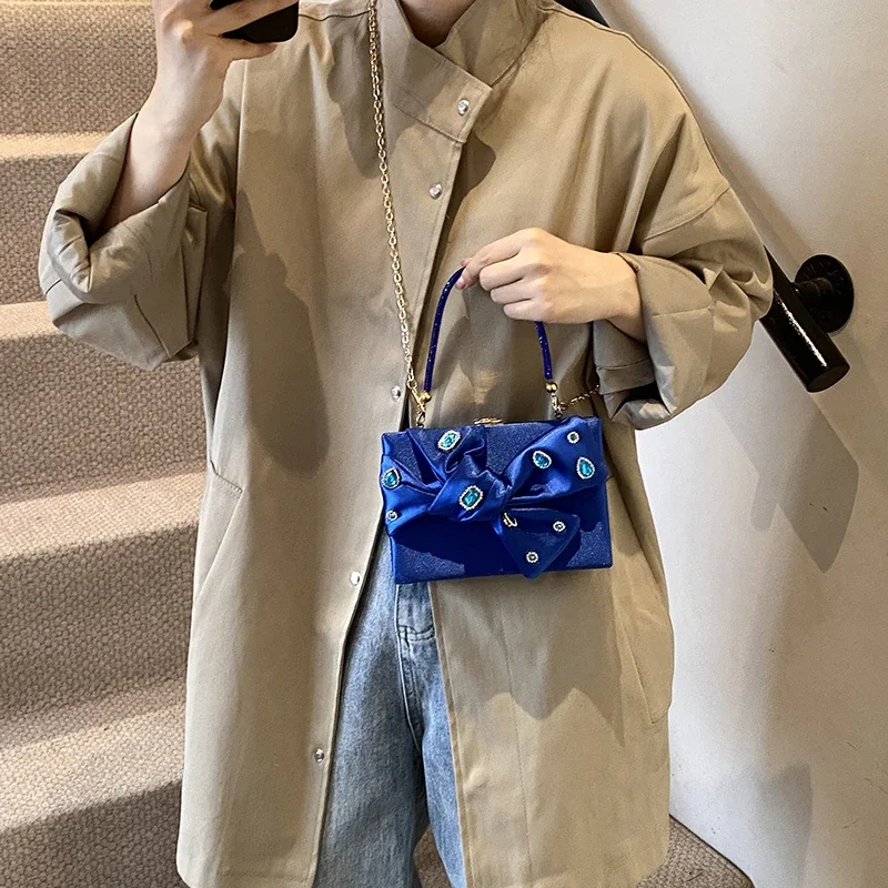 Левая сторона мини-сумка на плечо с верхней ручкой женские сумки 2024 корейская