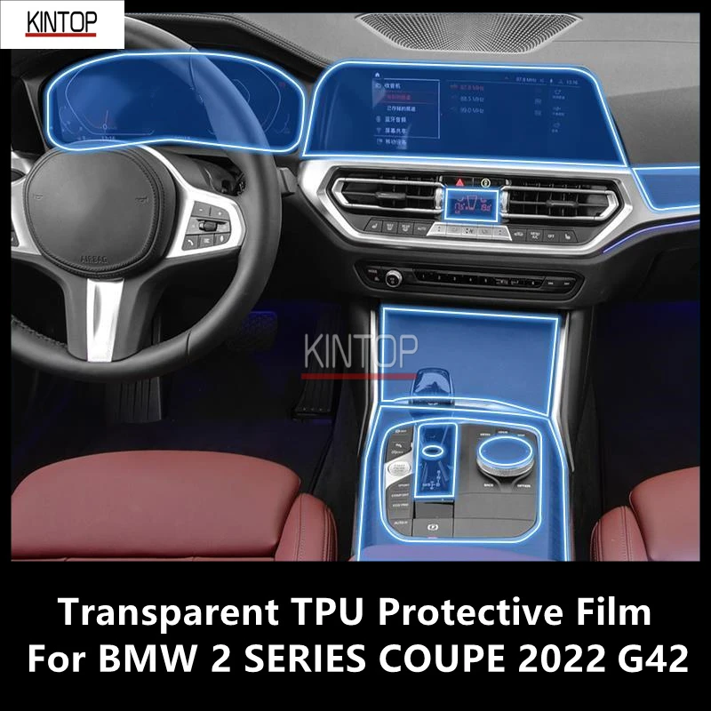 

Для BMW 2 серии 2022 G42 интерьерная центральная консоль автомобиля прозрачная фотопленка для ремонта от царапин аксессуары для ремонта