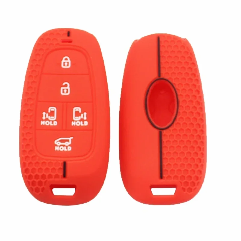 

Cocolockey резиновый силиконовый чехол для ключей, подходит для Hyundai Staria 2021-2024, 5-кнопочный чехол для смарт-ключа, новая защита для сумки, автомобильные аксессуары