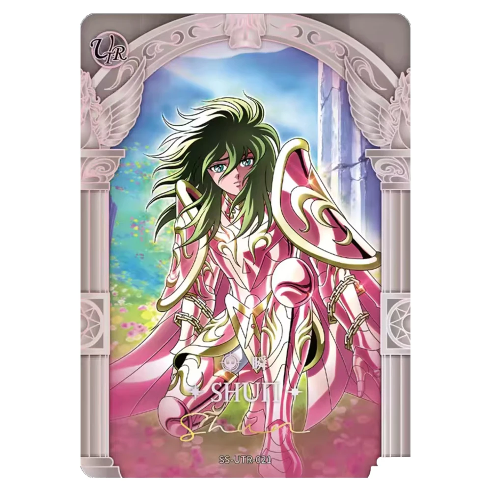 Фото Saint Seiya KAYOU UTR Shiryu Hyoga Ikki Thanatos Hypnos Pandora Laser Rainbow Коллекционная карта Рождественский подарок на день рождения для мальчиков №4