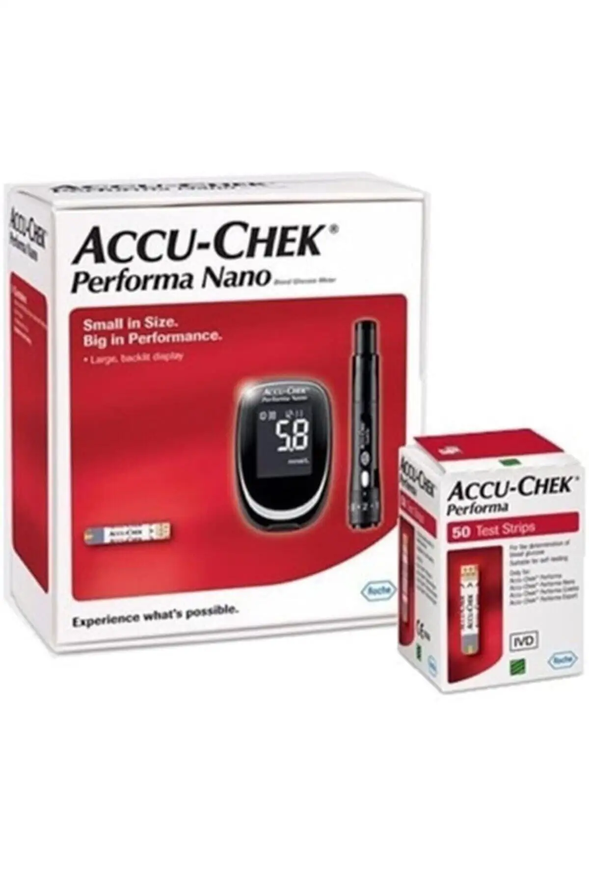 

Roche Accu-chek Performa, Nano Olçüm Device + 50 Strip
