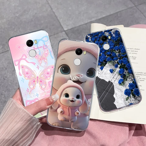 Чехол для телефона Redmi 4 Pro 4A 4X с цветными цветочными узорами, мягкий ТПУ, прозрачный силиконовый чехол для Redmi4, легкий чехол-ракушка