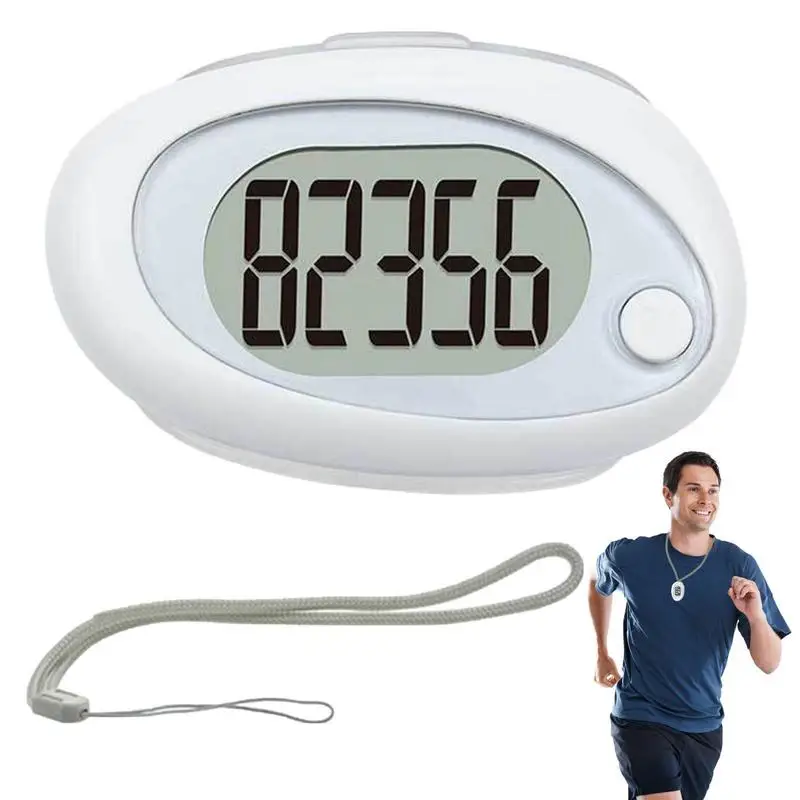 

Step Counter Digital Display Pedometer With Clip And Strap Long Standby Time Seniors Pedometer With Error Correction For Running