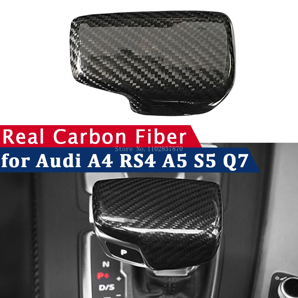 

Флэш-дисплей для Audi A4 B9 RS4 A5 S5 2017-2023 Q7 4M 16-19, Флэшка из настоящего углеродного волокна, защитные аксессуары для интерьера