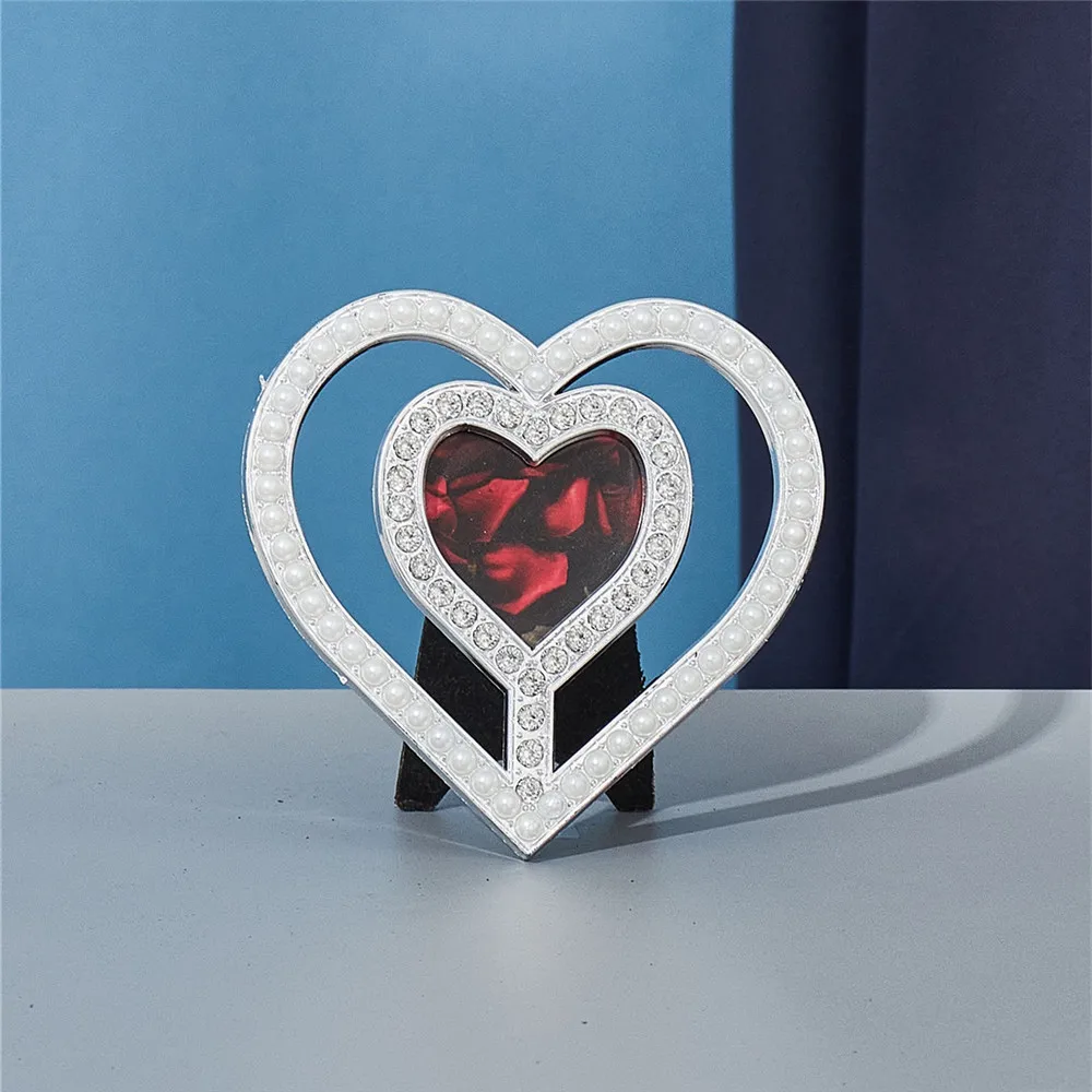 Милая детская рамка 2 дюйма 3 жемчужная Стразы акриловая фоторамка Набор круглых