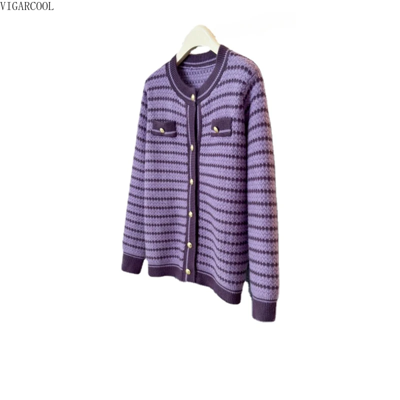 

Celebrity Style Knitted Cardigan with French Gentle and Cute Top 2023 New Short Sweater Jacket Women's Spring and Autumn Fashion