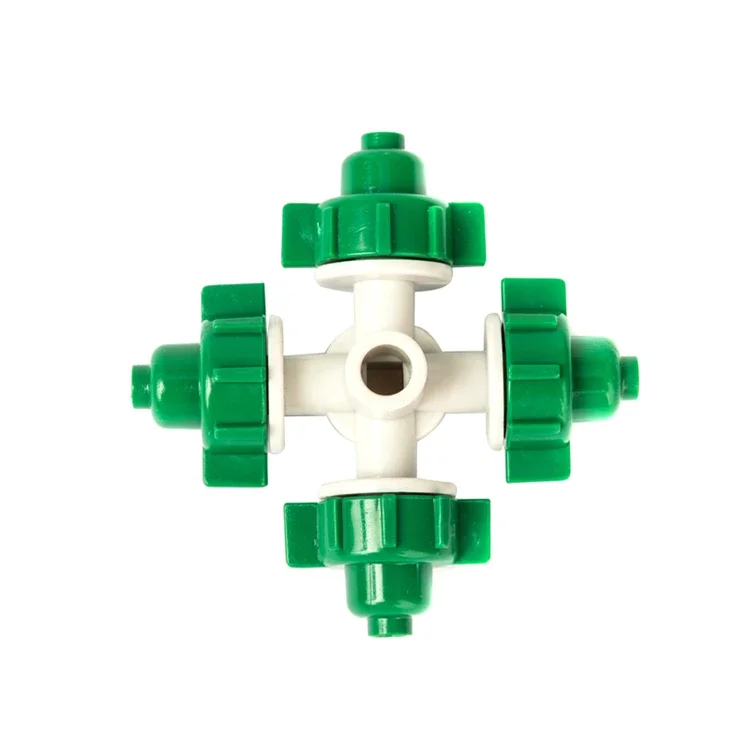 w magazynie Zestaw mikrozraszaczy ogrodowych Rolnictwo System mgły natryskowej Cztery wyloty wiszący Kompletny zestaw zamgławiaczy na sprzedaż