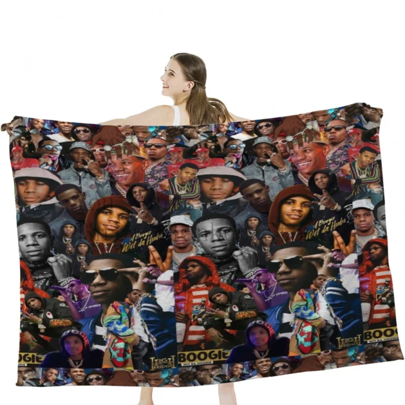 

A Boogie Wit Da Hoodie Collage Throw Blankets Airplane Travel Decoration Soft Warm Bedspread