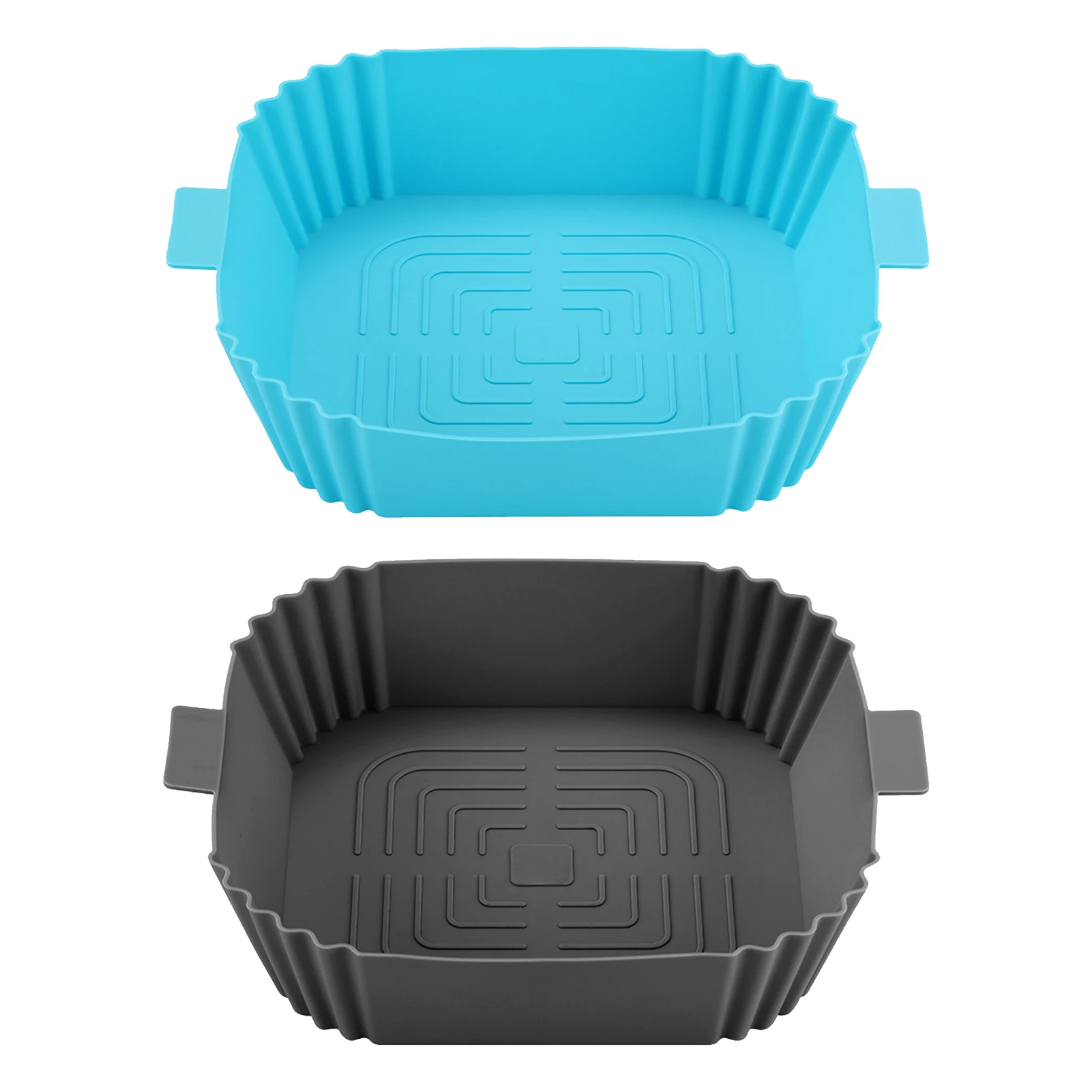 

2 шт. вкладыши для выпечки Tray корзина ковер кухонная многоразовая фритюрница силиконовые аксессуары для кастрюль