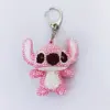 DIY Diamond Painting  Keychain Disney Stitch Keychain Cartoon Keyring Couple Bag Pendant Anime Figure Key Ring Children Gift 4