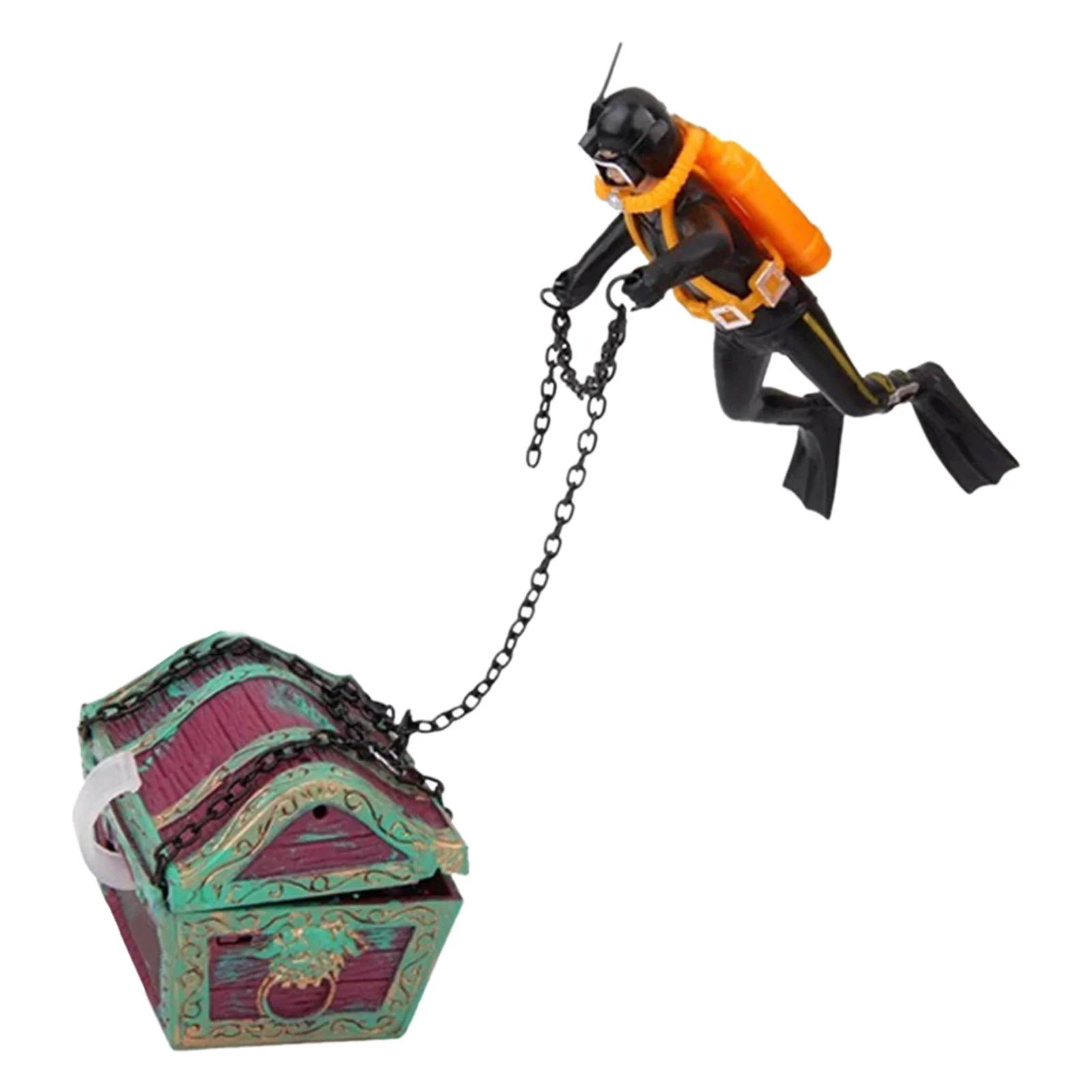 

Action Aquarium Ornament Fish Tank Ornament Aquarium Ornaments Live-Action Aerating Floating Diver Bubble Action Aquarium