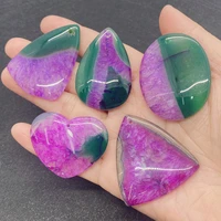 5pcsset natural stone agate charms necklace teardrop pendant amulet pendant jewelry diy making earrings sweater chain charms