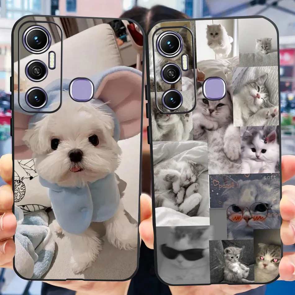 Мягкая черная силиконовая задняя крышка из ТПУ для Infinix Hot 11 X662 X662B X689F с