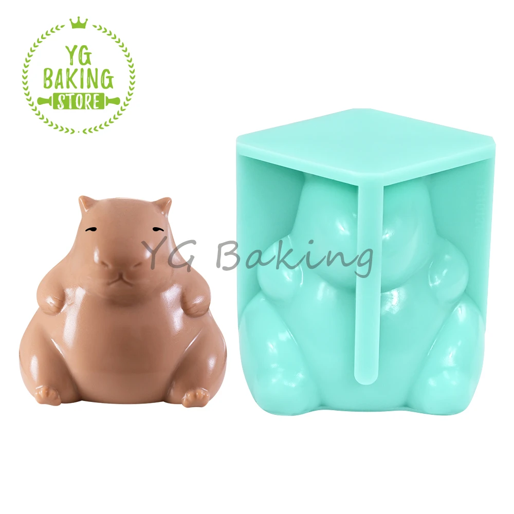 3D-форма для шоколадного мусса с рисунком капибары молока желе инструменты