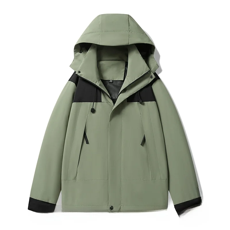 Весенне-осенняя мужская и женская уличная однослойная ветрозащитная куртка
