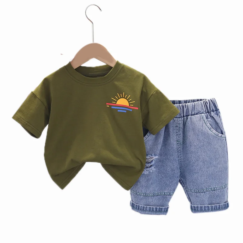

New Summer Baby Clothes Suit Children Boys Girls Casual T-Shirt Shorts 2Pcs/Sets Toddler Sports Costume Infant Kids Tracksuits