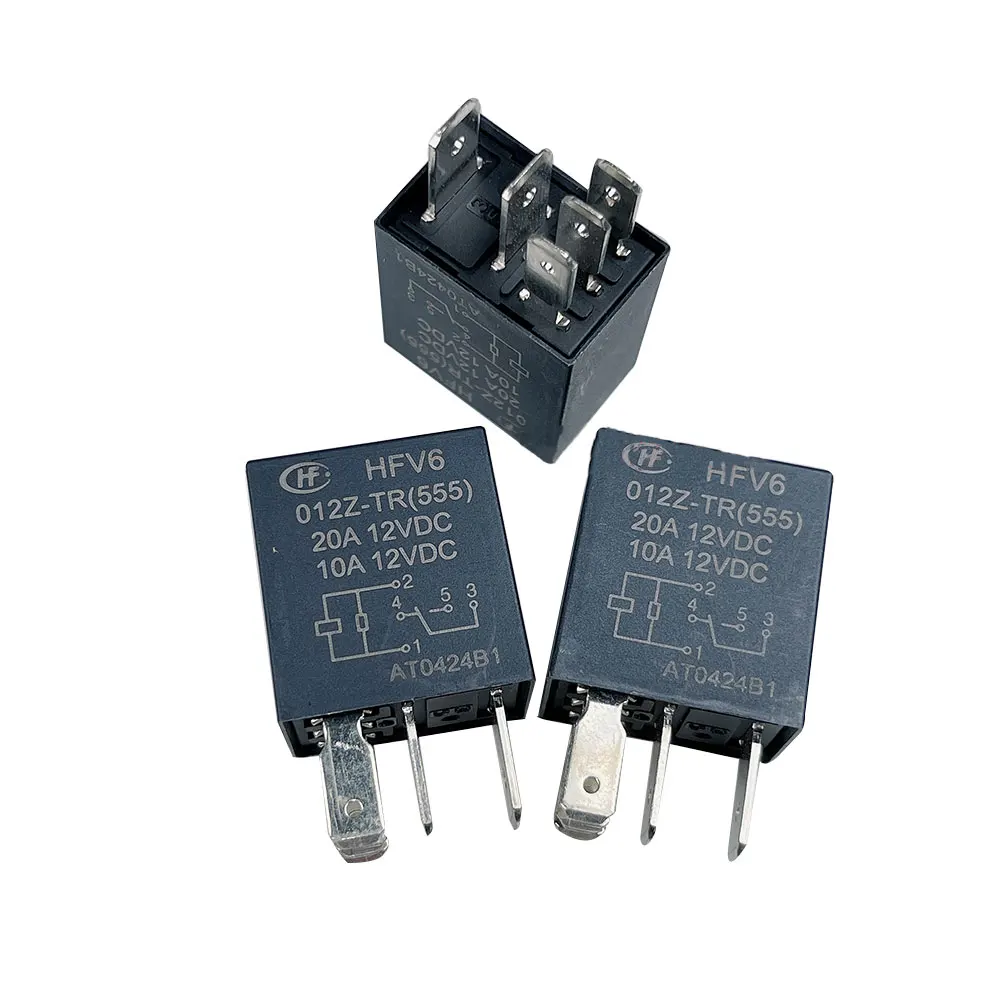 

5pcs/lot 100% original genuine relay:HFV6-012Z-TR 5pins 20A 12VDC With transient suppression resistance