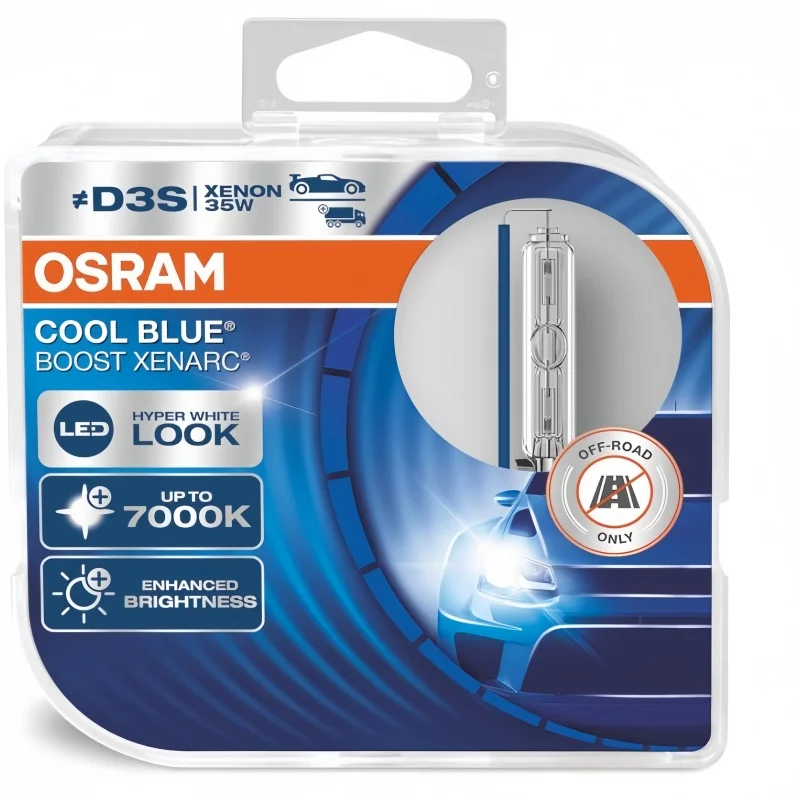 Фото Бесплатная доставка 1 пара OSRAM D1S D2S D2R D3S D4S D4R COOL BLUE BOOST CBB XENARC ЛАМПА до 7000K + 150% 35 Вт NEXT GEN 2 шт. ГЕРМАНИЯ №3