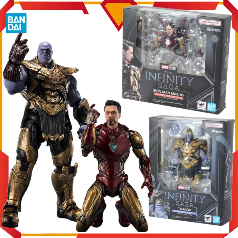 

In Stock Bandai Original S.H.Figuarts Thanos Iron Man Mark 85 5th 2023 Edition (The Infinity Saga) Action Figure Collectible Toy