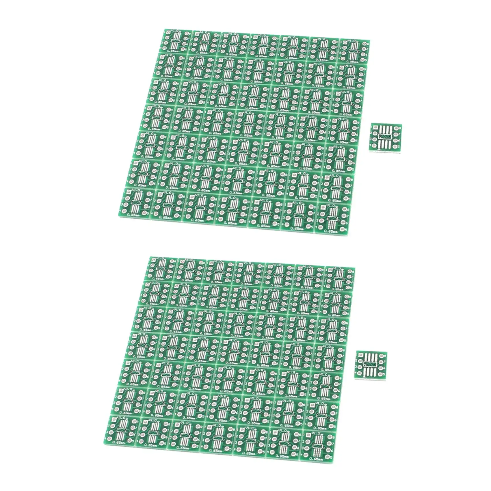 

100Pcs SOP8 SSOP8 TSSOP8 SMD to DIP8 Adapter 0.65/1.27mm PCB Board