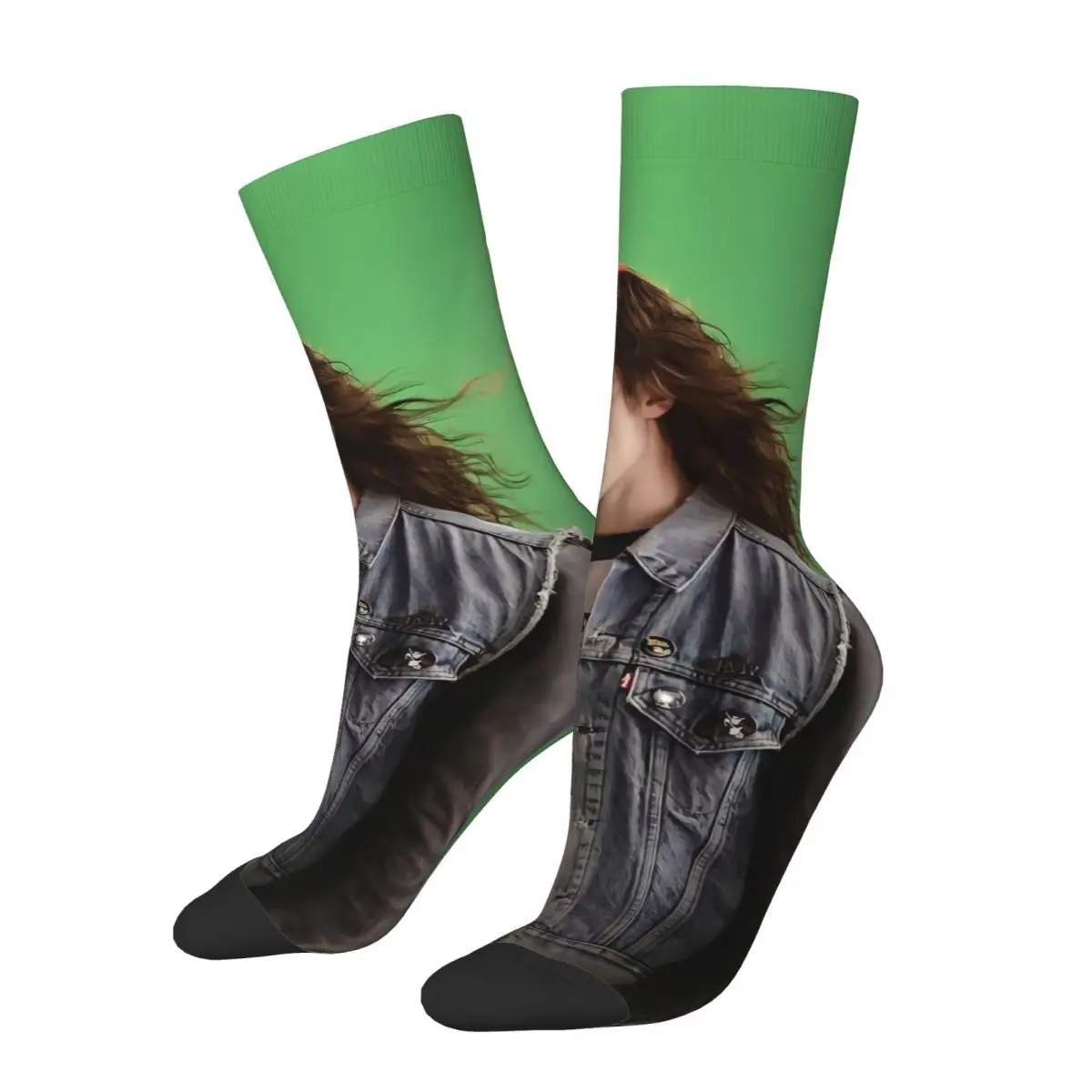

Eddie Munson Stranger Things Kawaii Drawstring Socks Hiking Cartoon Pattern Socks harajuku Men Happy hip hop