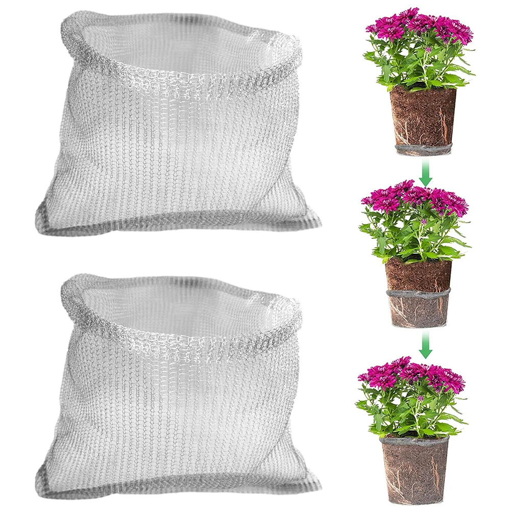 

Roots Guard Baskets Knitted Mesh Bag For Garden Plants Crops Berries Protect Plant Roots Insect Mesh Bag 15*15 Inch