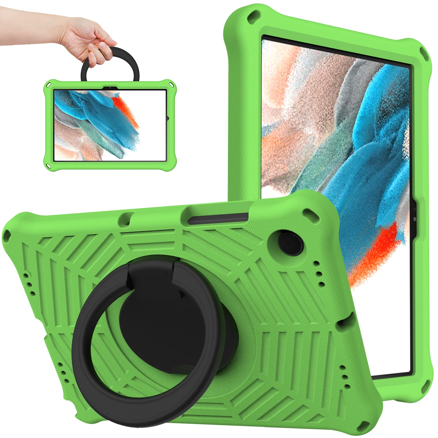 

Для Samsung Galaxy Tab A 8,0, T290, T295 2019, ручной ударопрочный чехол из ЭВА с подставкой, детский чехол для Samsung SM-T290