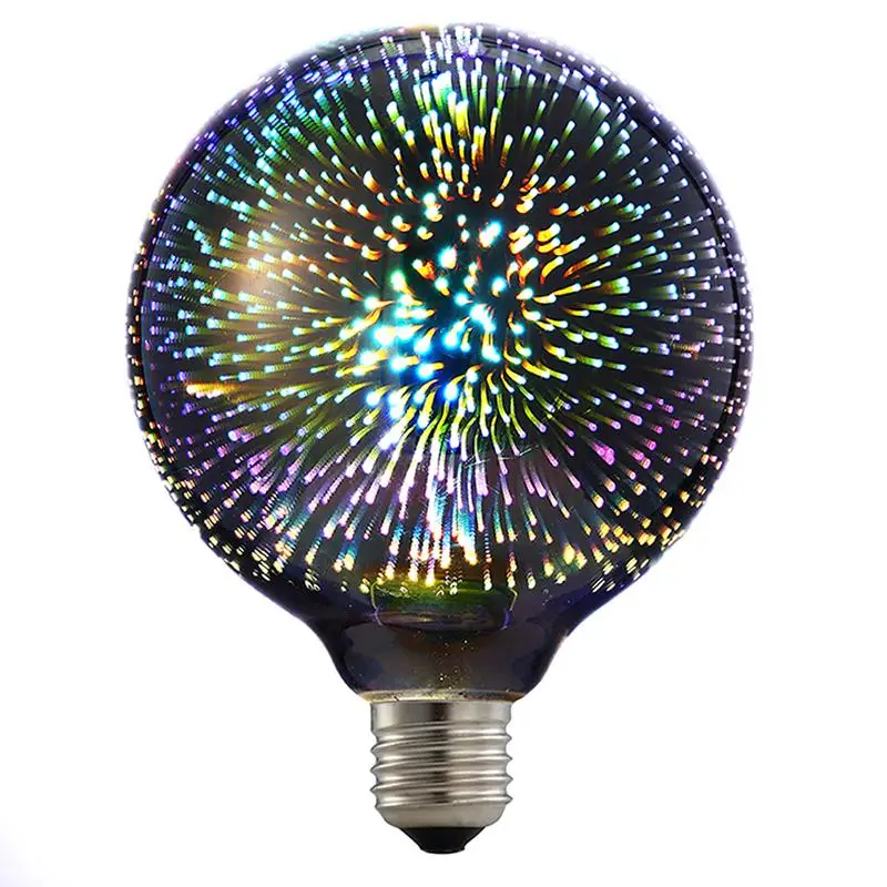 Bombilla Led 3D G95 Edison Star Firework, luz nocturna colorida, lámpara de...
