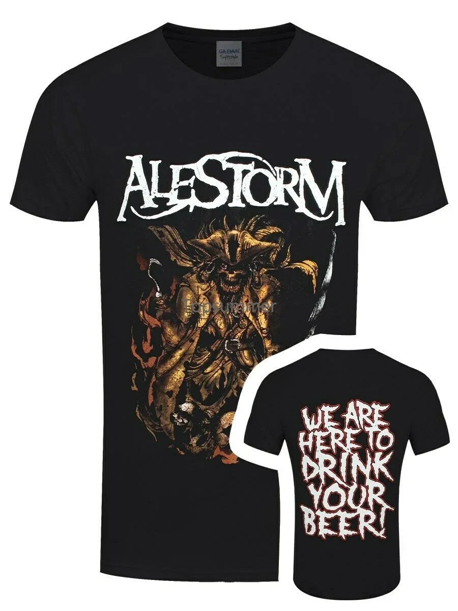 Футболка Alestorm мы здесь чтобы пить ваше пиво Мужская черная