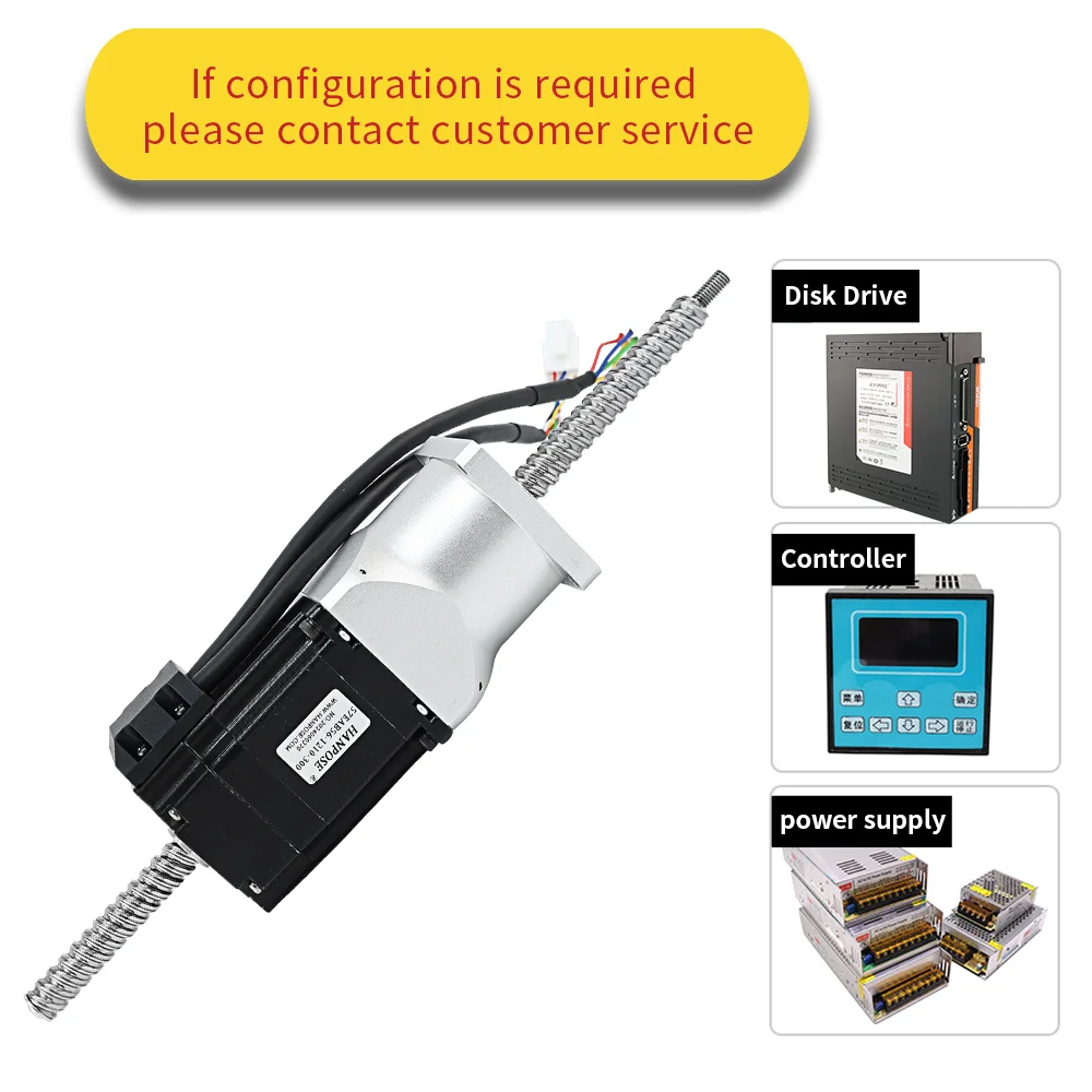 Высокоточный шаговый двигатель с шариковым винтом 57EAB56-1210-300 1 6 В 3 Н. m 4.0A NEMA23