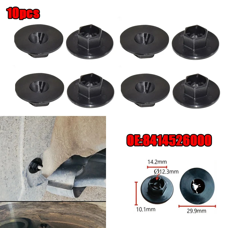 

10X автомобильный вкладыш на крыло, грязезащитная заглушка для Hyundai Elantra AD Tucson Santa Fe Solaris Kia Sedona Soul Optima Cadenza 8414526000