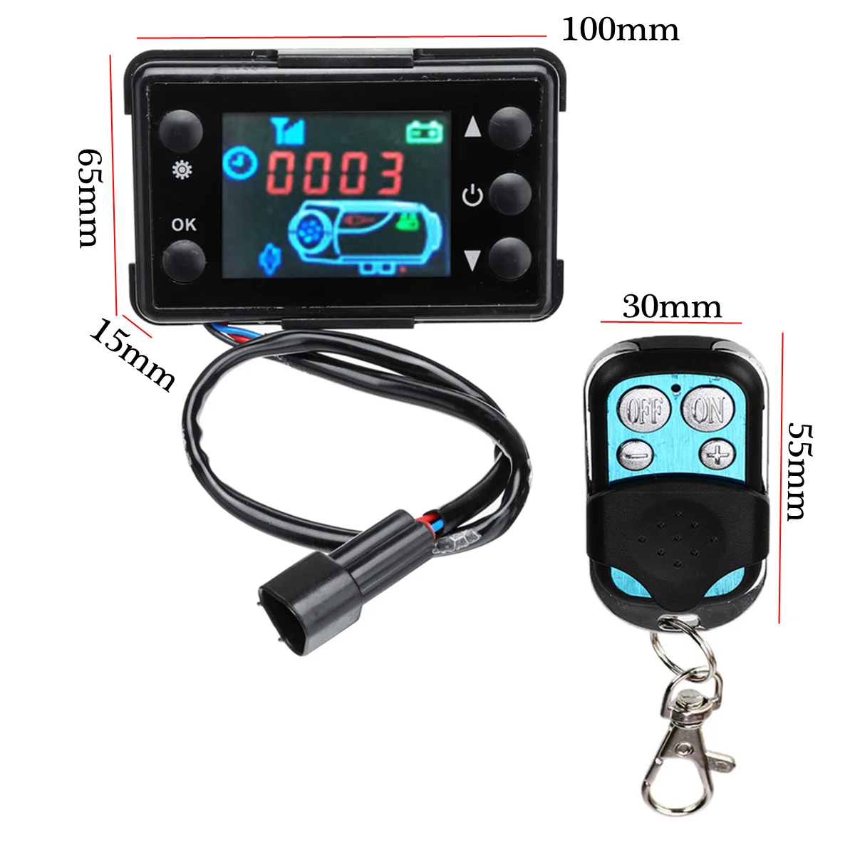 Новый ЖК-монитор дизельного воздушного отопителя 12 В/24 В + плата управления