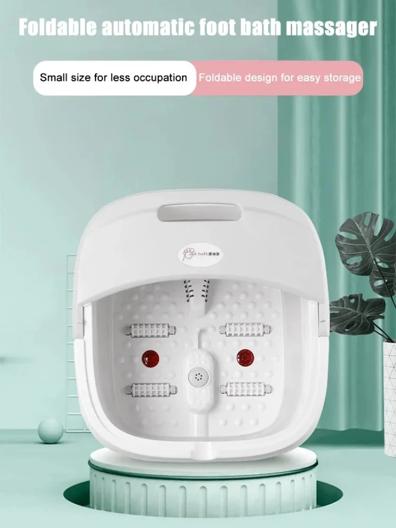 Полностью автоматическая складная ванна для ног с подогревом компрессионный