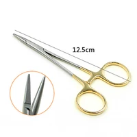 double eyelid surgery 12 5cm fine gold handle cosmetic plastic insert suture needle holder clamp needle