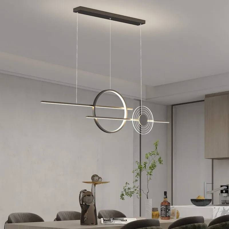 

Chandelier Light Modern Minimalist Round LED Grand Bedroom Living Dinning Room Loft Cloakroom Home Creative Lamp Luxurious Decor