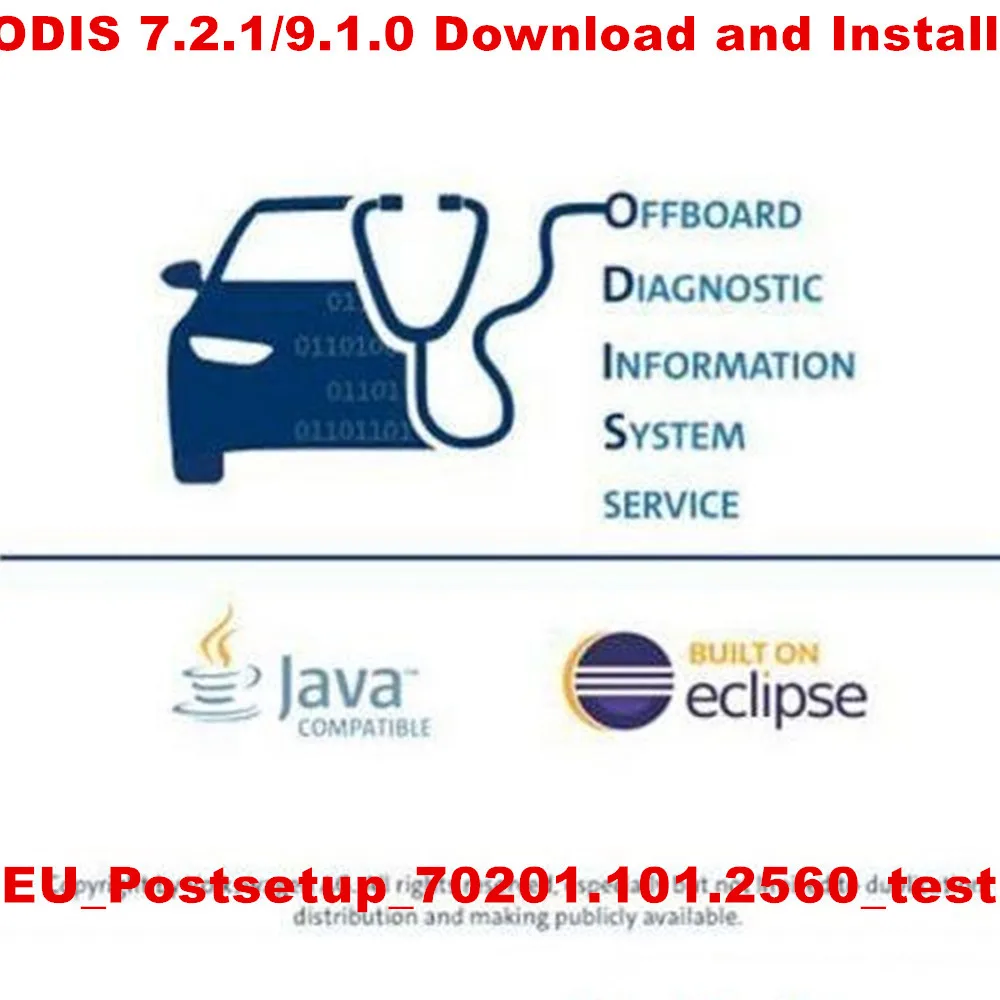 ODIS-Service 7.2.1 Postsetup_70201.101.2560 для диагностического программного обеспечения 5054a odis 9.1.0 для 6154 загрузки и установки и тестирования автомобиля