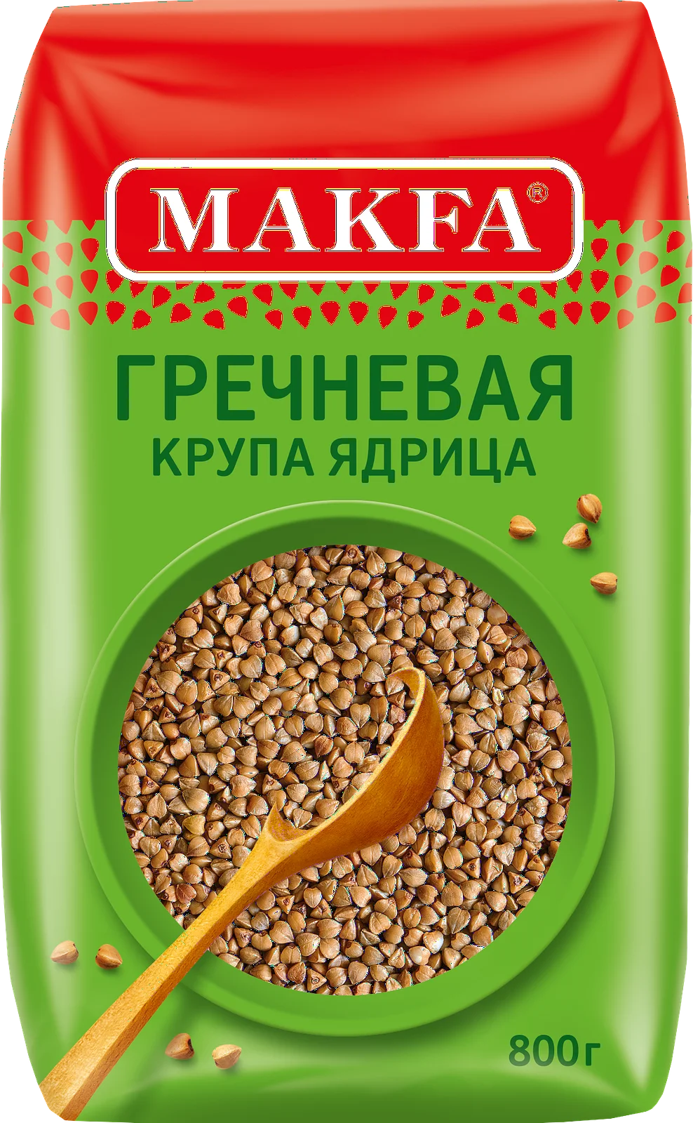 Упаковка 6 штук Гречневая ядрица Макфа 800г