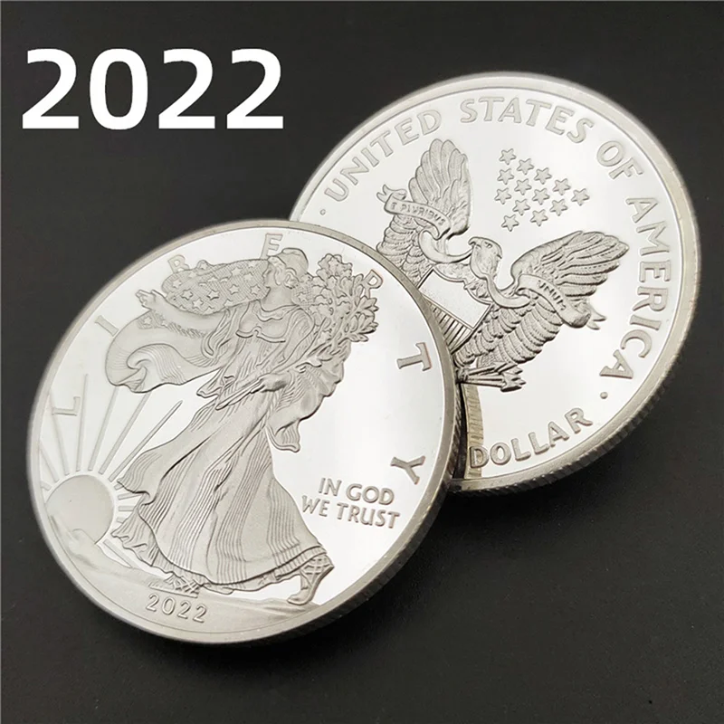 

Silver Collectibles America Coins Statue of Liberty Commemorative Coin Collection New Gift Home Decoration Dropship Fine New