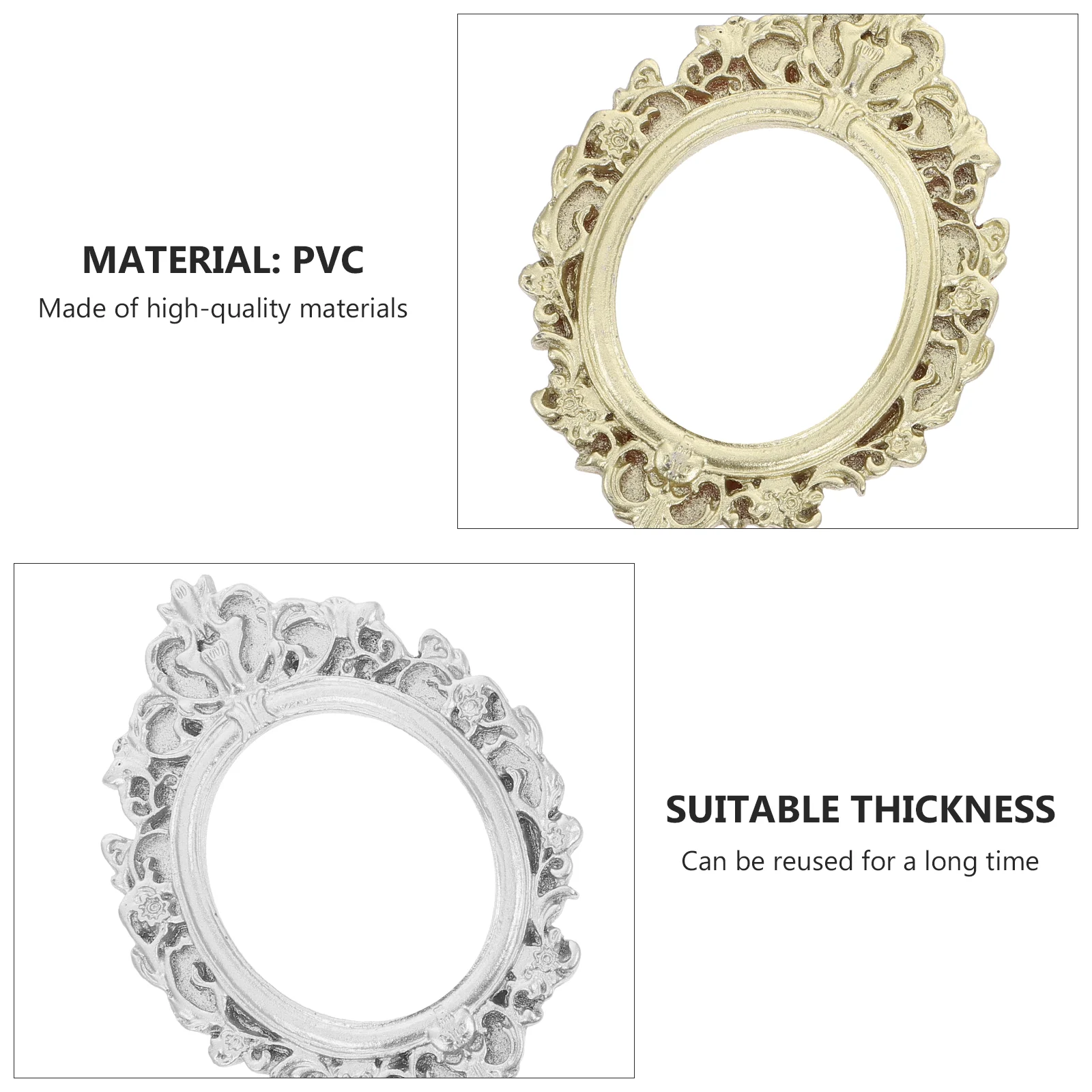 6 шт. аксессуары для имитации фоторамки мольберт в стиле барокко винтажных